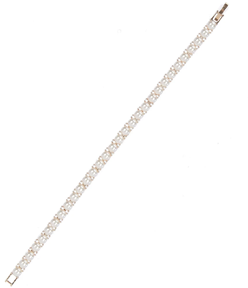 Cezanne Delicate Pearl Cab Line Bracelet