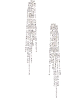 Cezanne Fine Fringe Crystal Chandelier Earrings