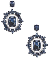 Cezanne Montana Stone Crystal Pave Drop Earring