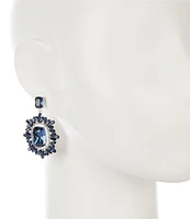 Cezanne Montana Stone Crystal Pave Drop Earring