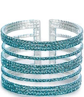 Cezanne Multi Row Space Cuff Bracelet