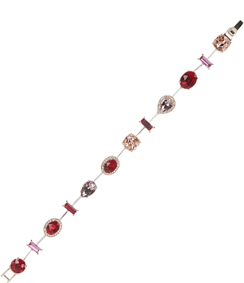 Cezanne Multi Shape Stone Delicate Line Bracelet