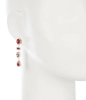 Cezanne Multi Shape Stone Short Linear Earrings