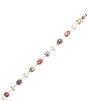 Cezanne Multi Stone Delicate Line Bracelet