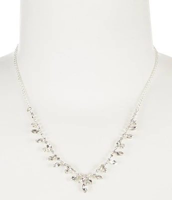 Cezanne Crystal Points Rhinestone Frontal Necklace