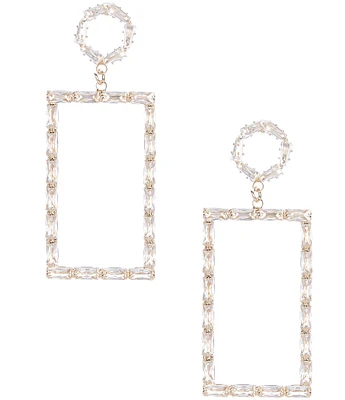 Cezanne Rectangle Drop Earrings