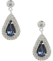 Cezanne Sapphire Blue Teardrop Drop Earrings