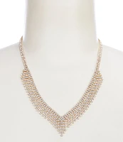 Cezanne Small Crystal Fringe Collar Necklace