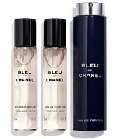 CHANEL BLEU DE CHANEL EAU DE PARFUM POUR HOMME REFILLABLE TRAVEL SPRAY REFILLS