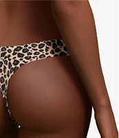 Chantelle 360 Stretch Medium Rise Leopard Print Thong