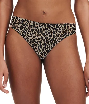 Chantelle 360 Stretch Medium Rise Leopard Print Thong