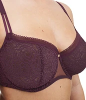 Chantelle C Jolie Demi Floral Lace Adjustable Underwire Bra