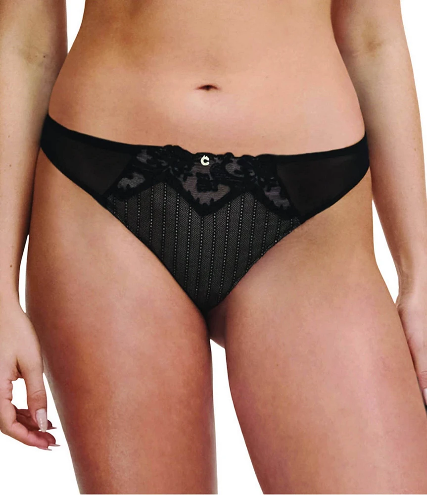 Chantelle Cabernet Sauvage Lace Thong