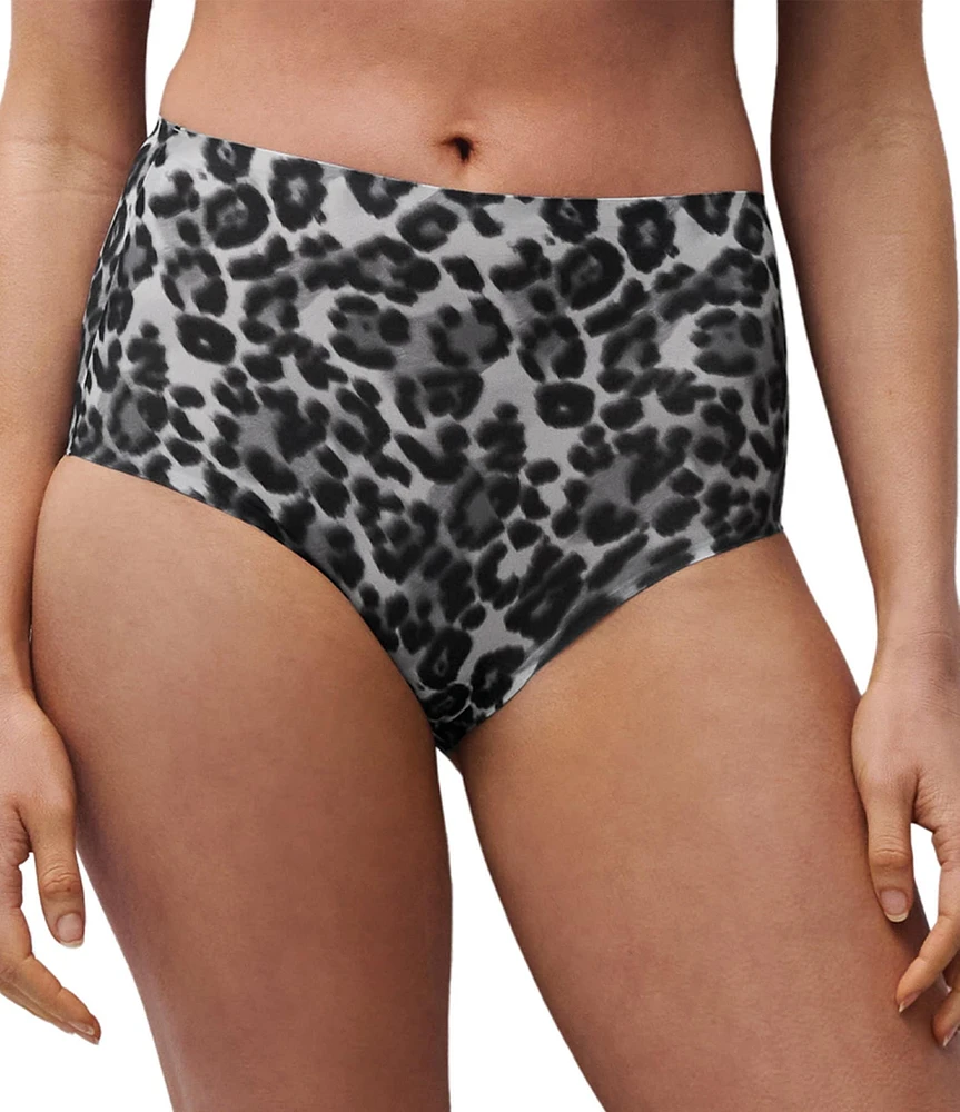 Chantelle Leopard Print Soft Stretch High Waisted Brief Panty