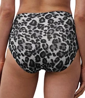 Chantelle Leopard Print Soft Stretch High Waisted Brief Panty