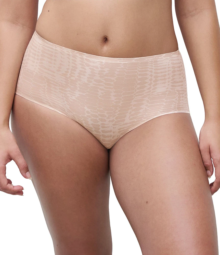 Chantelle Snake Print Soft Stretch High Waisted Brief Panty