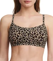 Chantelle Soft Stretch Leopard Print Scoop Bralette