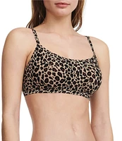 Chantelle Soft Stretch Leopard Print Scoop Bralette