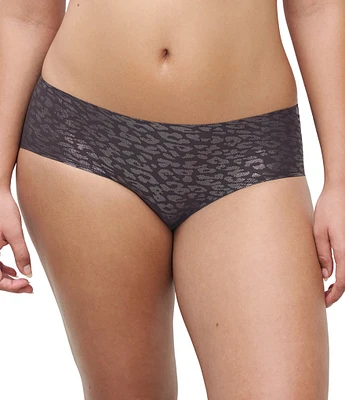 Chantelle Soft Stretch Seamless Shimmer Leopard Print Hipster Panty