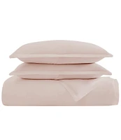 Charisma 310-Thread Count Cotton Classic Solid Duvet Cover Mini Set