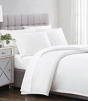 Charisma 310-Thread Count Cotton Classic Solid Duvet Cover Mini Set