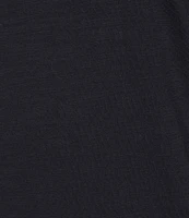 Charlie B. Mixed Media Crew Neck Crochet Cap Sleeve T-Shirt