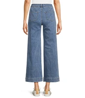 Charlie B. Stretch Denim Mid Rise Flare Leg Jeans