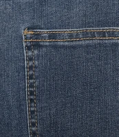 Charlie B. Stretch Denim Mid Rise Wide-Leg Jeans