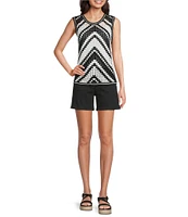 Charlie B. Stretch Twill Flat Front Shorts