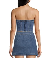 Chelsea & Violet Ava Denim Sleeveless Corset Top