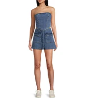 Chelsea & Violet Ava Denim Sleeveless Corset Top