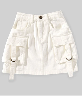 Chelsea & Violet Big Girls 7-16 Denim Cargo Mini Skirt