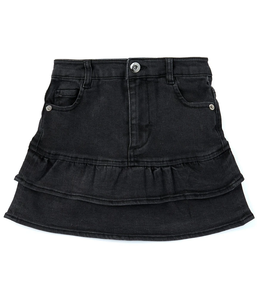 Chelsea & Violet Big Girls 7-16 Denim Ruffle Mini Skirt