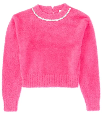 Chelsea & Violet Big Girls 7-16 Eyelash Long Sleeve Sweater