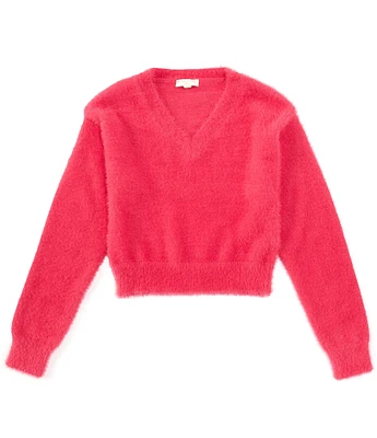 Chelsea & Violet Big Girls Eyelash Sweater