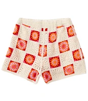 Chelsea & Violet Big Girls 7-16 High Rise Crochet Short