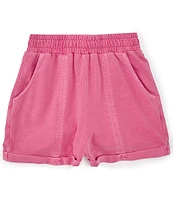 Chelsea & Violet Big Girls 7-16 High Waist Washed Shorts