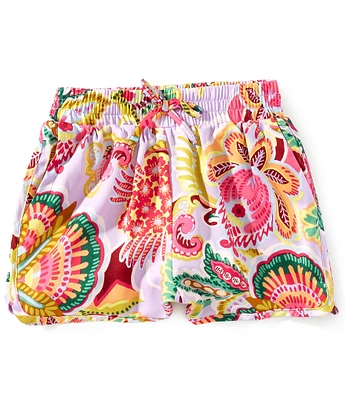 Chelsea & Violet Big Girls 7-16 Paisley Print Shorts