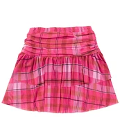 Chelsea & Violet Big Girls 7-16 Plaid Printed Tiered Mini Skirt