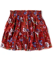 Chelsea & Violet Big Girls 7-16 Floral Printed Tiered Mini Skirt