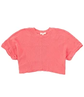 Chelsea & Violet Big Girls 7-16 Short Sleeve Knit Dolman T-Shirt