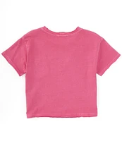 Chelsea & Violet Big Girls 7-16 Short Sleeve Washed Pocket T-Shirt