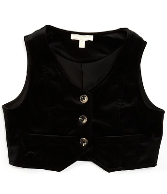 Chelsea & Violet Big Girls 7-16 Velvet Vest