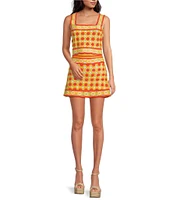 Chelsea & Violet Blossom Crochet Mini Coordinating Skirt