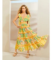 Chelsea & Violet Cecily V-Neck Sleeveless Maxi Dress