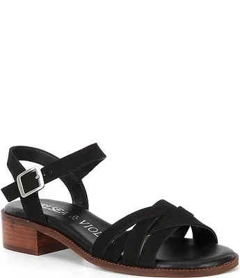 Chelsea & Violet Este Nubuck Ankle Strap Sandals