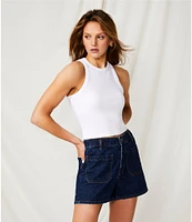 Chelsea & Violet Farrah Denim High Rise Shorts