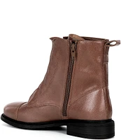 Chelsea & Violet Gia Leather Combat Booties