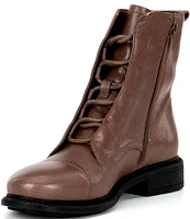 Chelsea & Violet Gia Leather Combat Booties