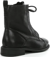 Chelsea & Violet Gia Leather Combat Booties